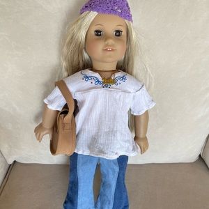 Julie American Girl doll with book and accessories